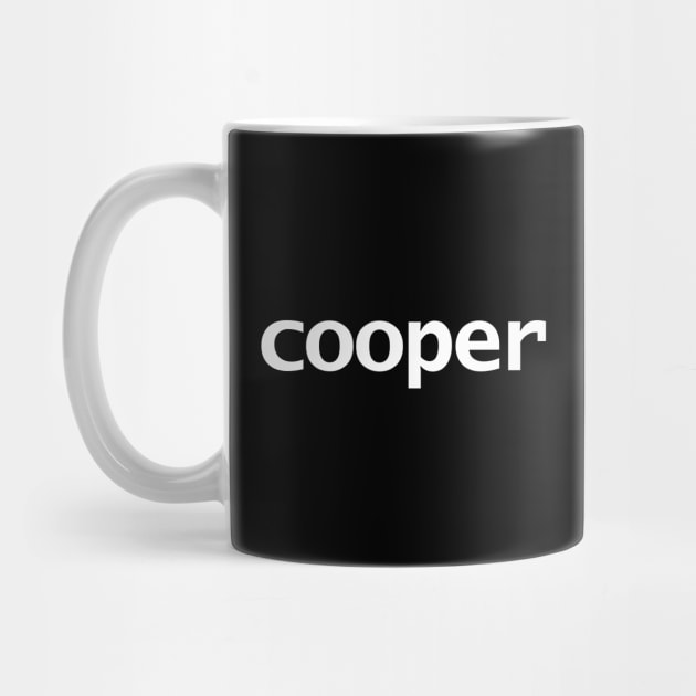 Cooper Minimal Typography White Text by ellenhenryart